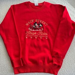 Mickey & Minnie Embroidered Crewneck Sweatshirt